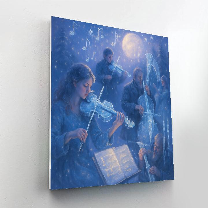 Icicle Orchestra Rehearsal paint by number
