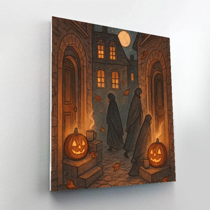 Hearthside Pumpkin Alley DIY paint by numbers