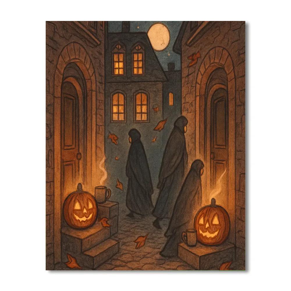Hearthside Pumpkin Alley DIY paint by numbers