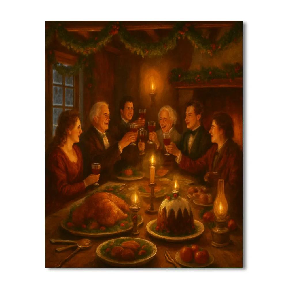 Horseshoe Inn Holiday Feast Number painting