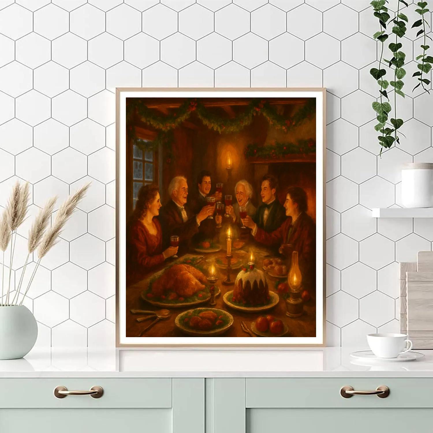 Horseshoe Inn Holiday Feast Number painting