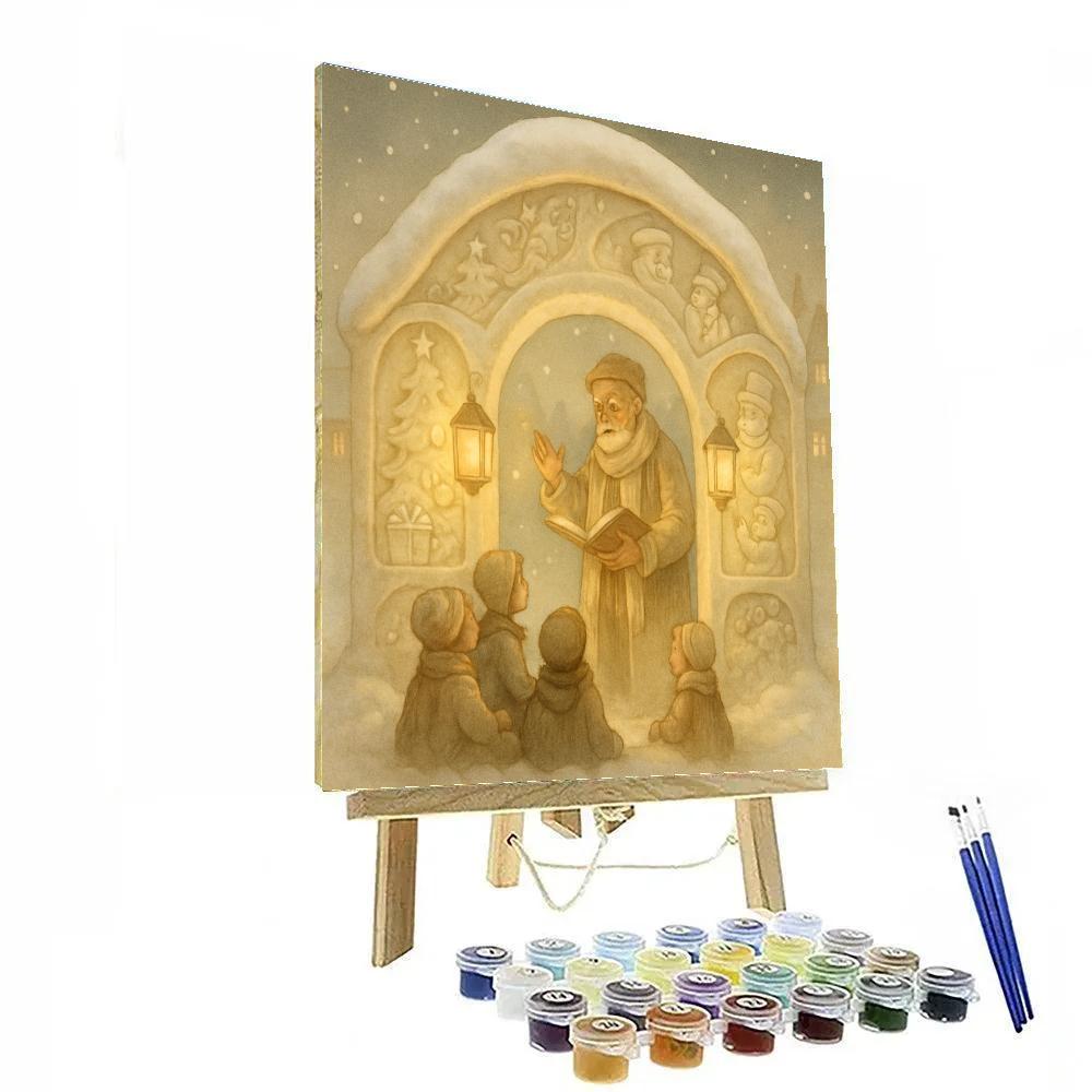 Snow-Carved Story Archway Paint by numbers kits