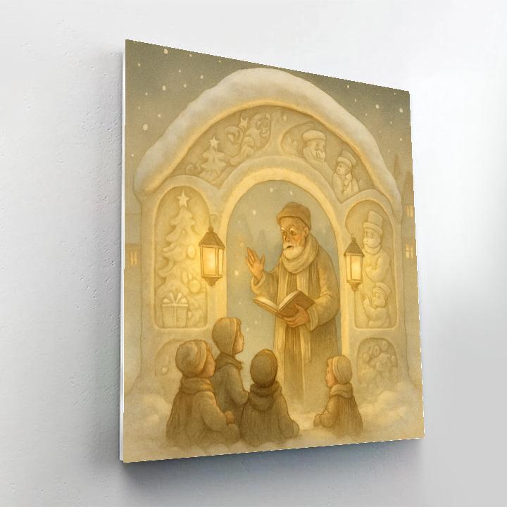 Snow-Carved Story Archway Paint by numbers kits