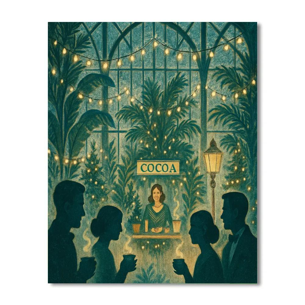 Frost-Kissed Conservatory Soiree Paint by numbers kits