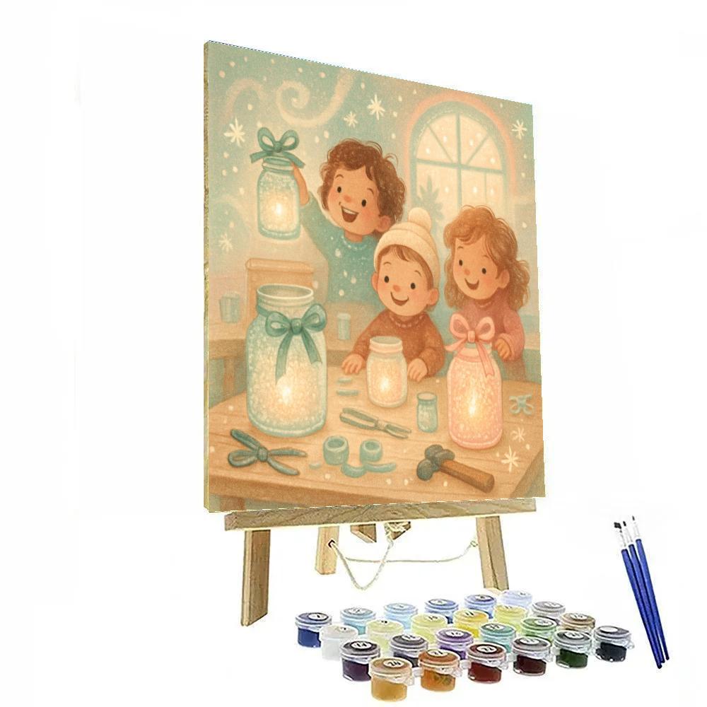 Wintry Lantern Lab For Kids Paint by numbers art
