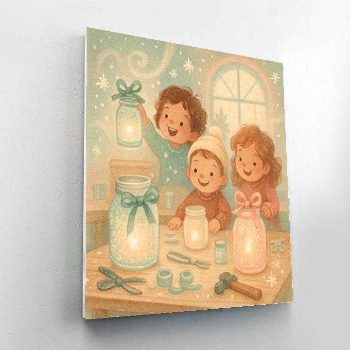 Wintry Lantern Lab For Kids Paint by numbers art