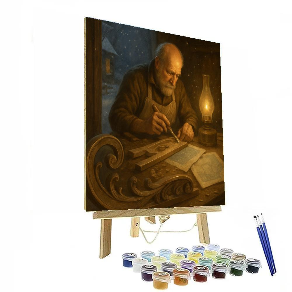 Sledwrights Midnight Workshop Paint by numbers kits