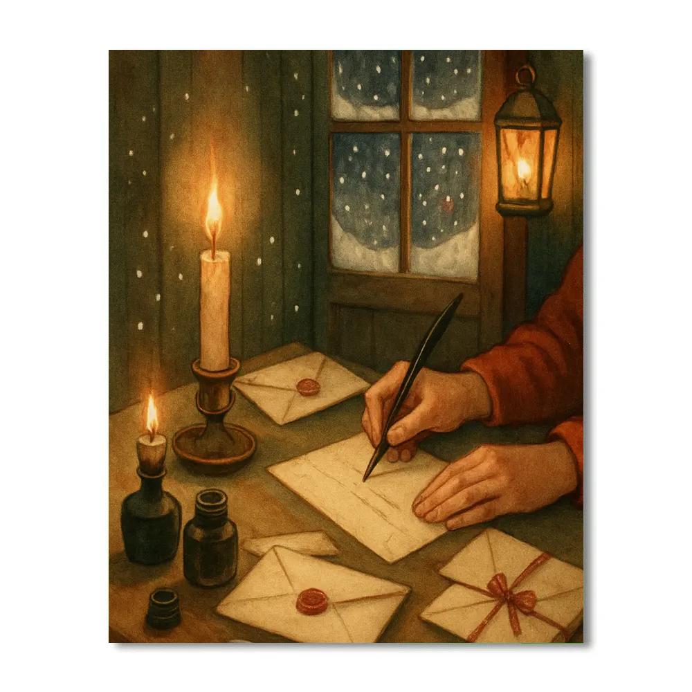 Midnight Mail By Candlelight Paint by numbers kits
