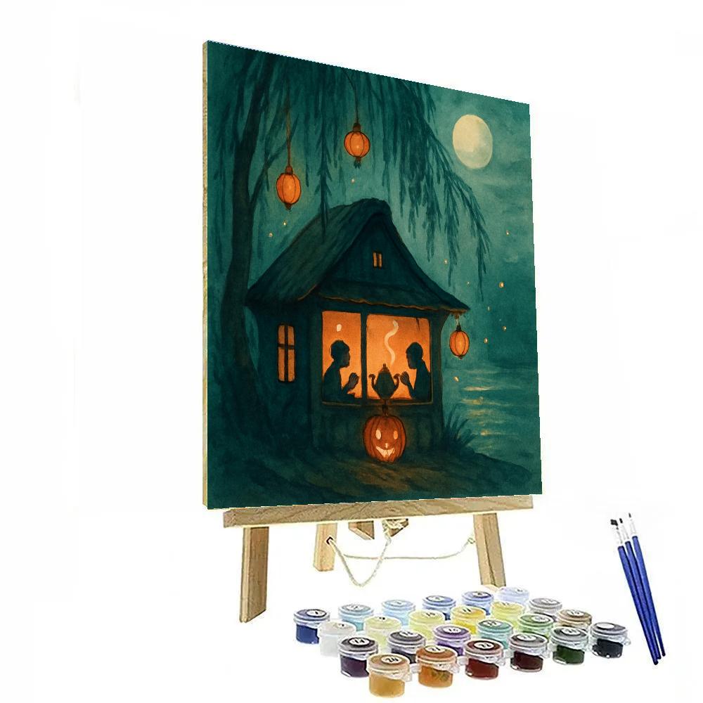 Willow Lantern Tea House paint by color