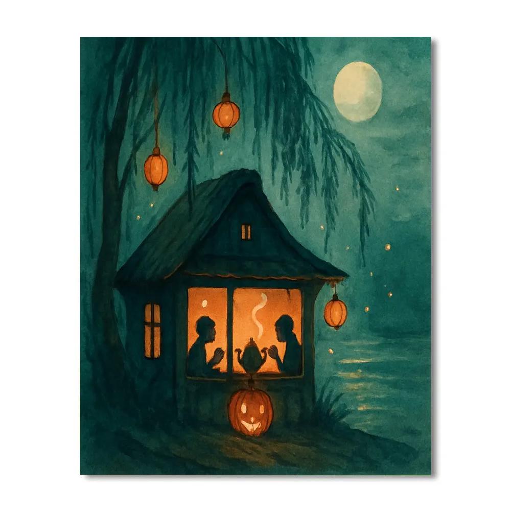 Willow Lantern Tea House paint by color