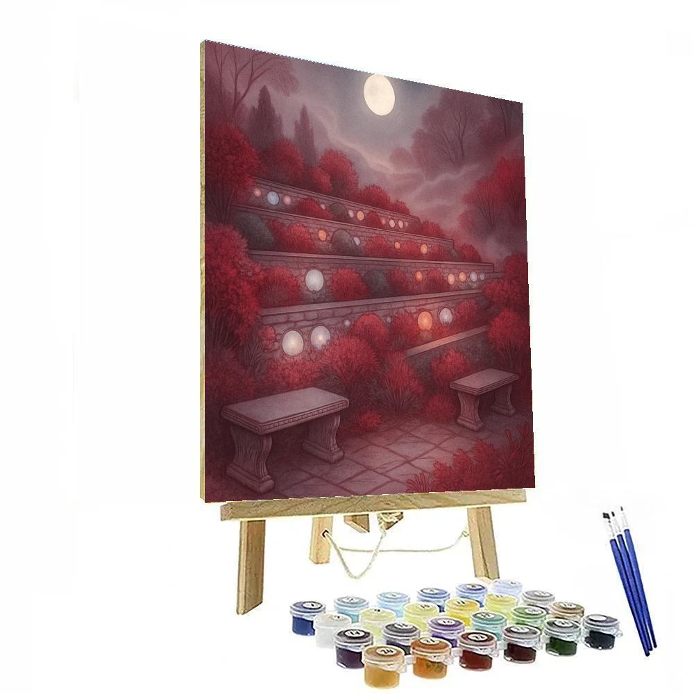 Moonstone Hollow Lantern Gardens paint by number