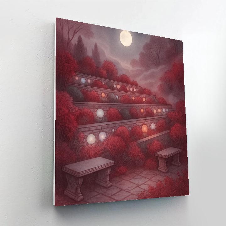 Moonstone Hollow Lantern Gardens paint by number