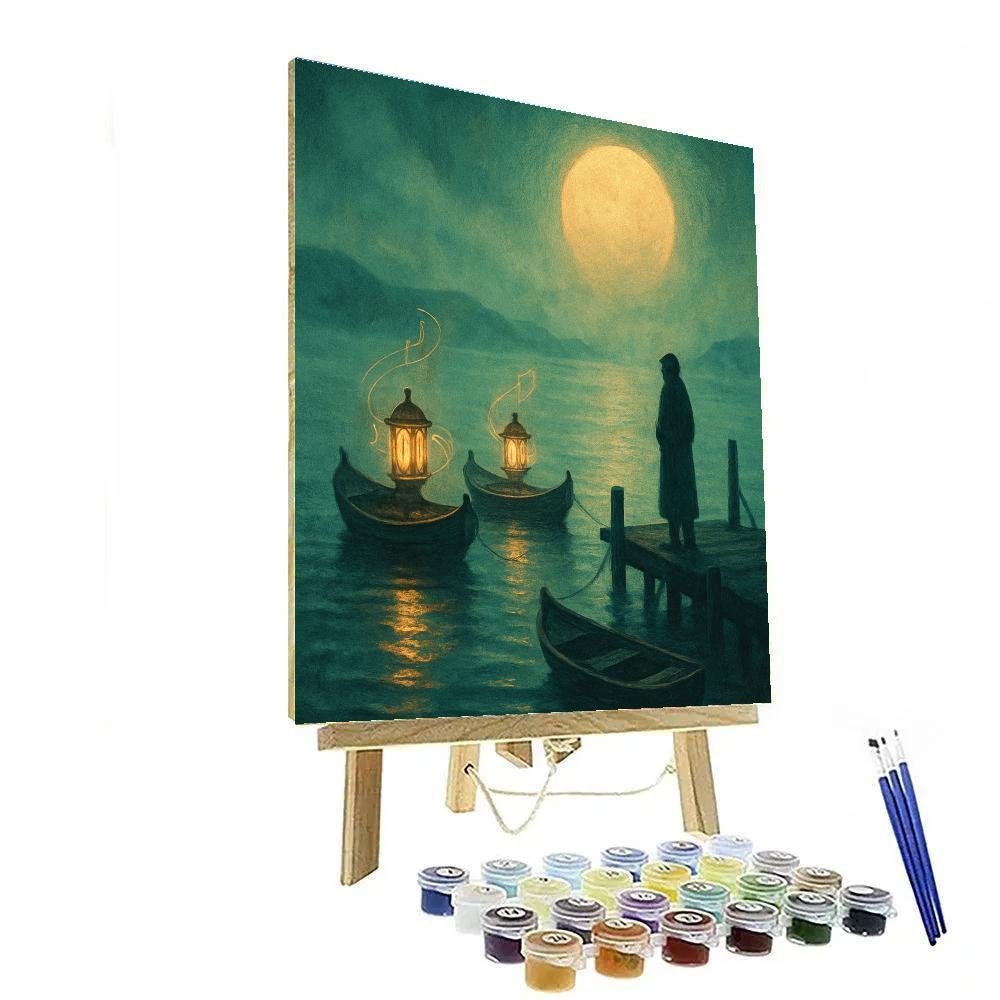 Lantern Harbor Of Lost Songs Paint by numbers kits