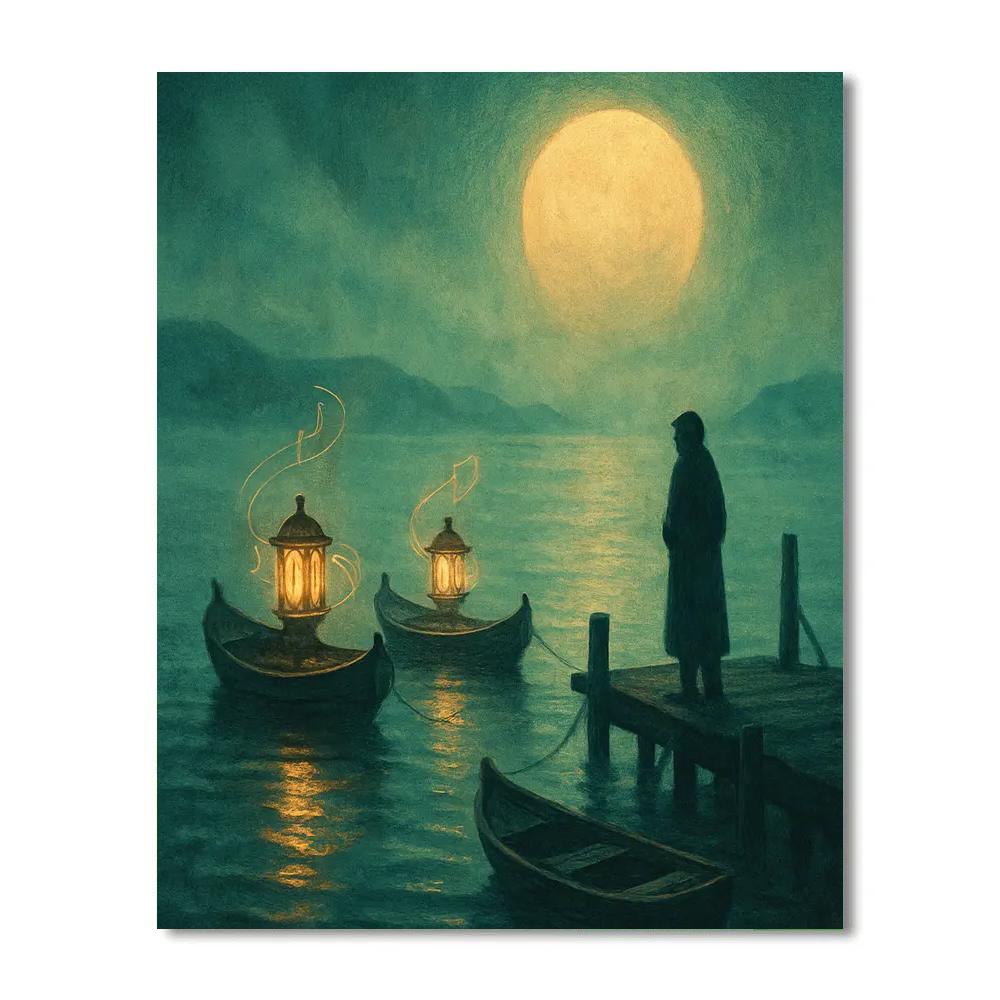 Lantern Harbor Of Lost Songs Paint by numbers kits