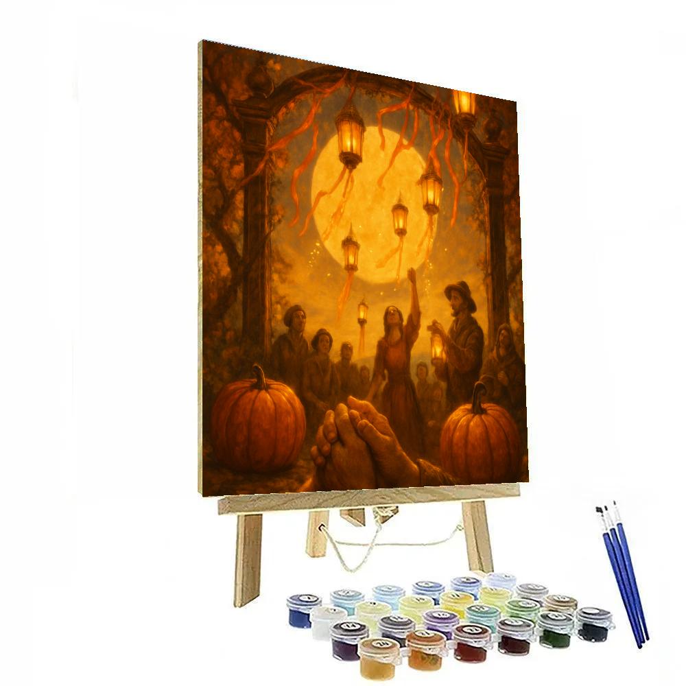 Lantern Orchard Gate Festival paint by color