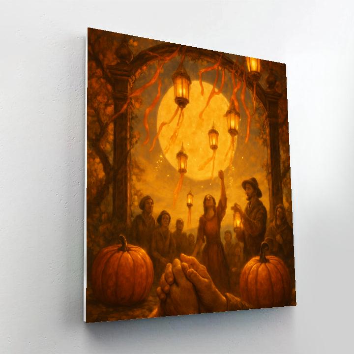Lantern Orchard Gate Festival paint by color