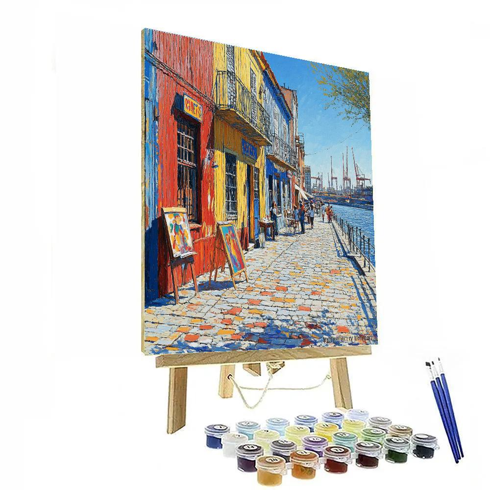 Caminito Colorful Street La Boca Buenos Aires Argentina DIY paint by numbers