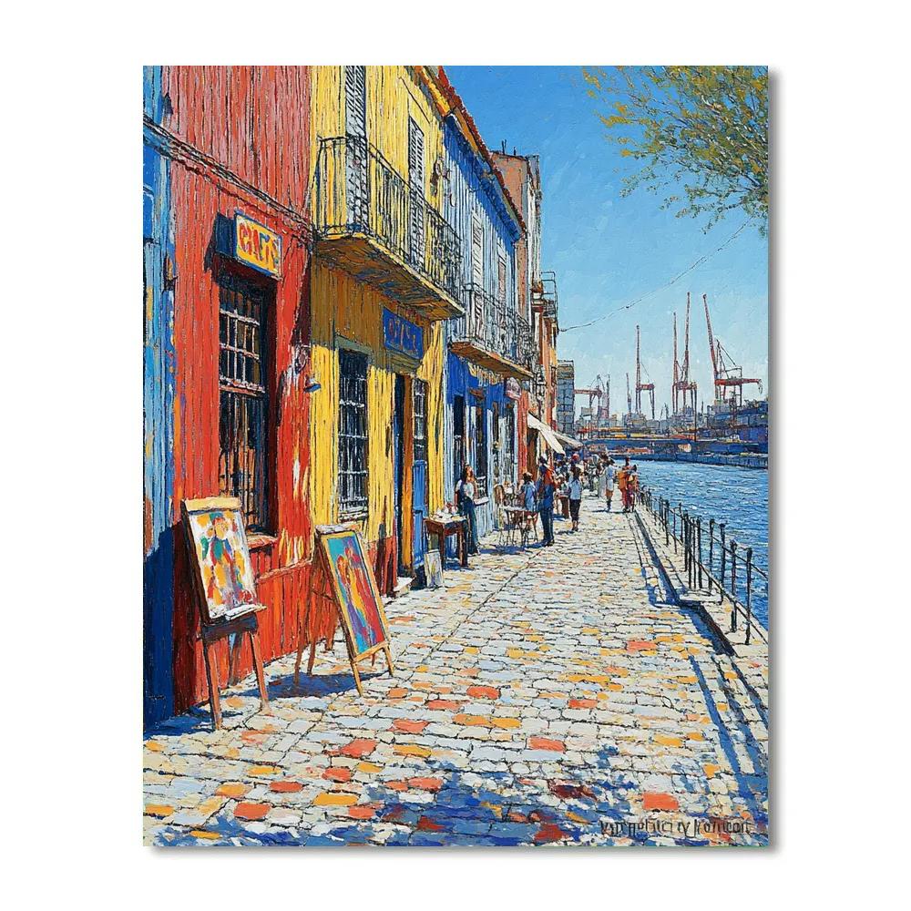 Caminito Colorful Street La Boca Buenos Aires Argentina DIY paint by numbers