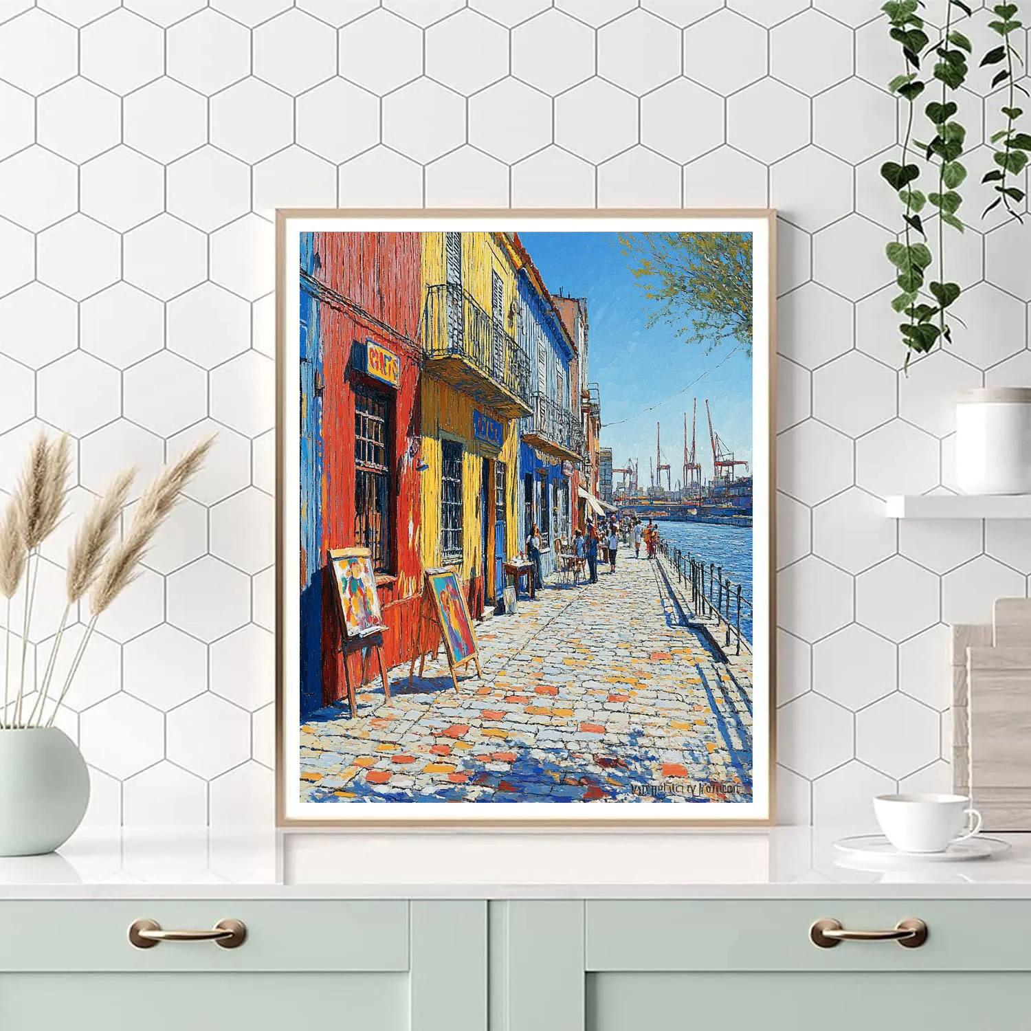 Caminito Colorful Street La Boca Buenos Aires Argentina DIY paint by numbers