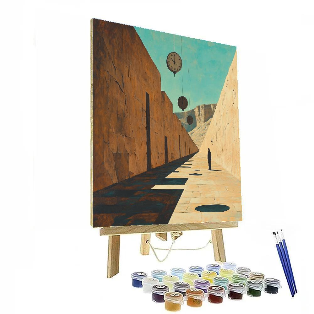 Salvador Dali Inspired Desert Dreams paint by color