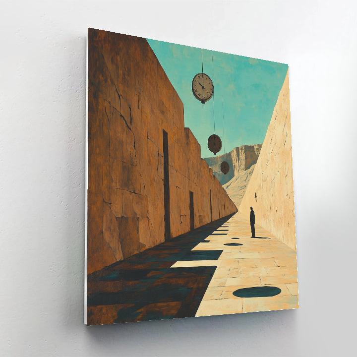 Salvador Dali Inspired Desert Dreams paint by color