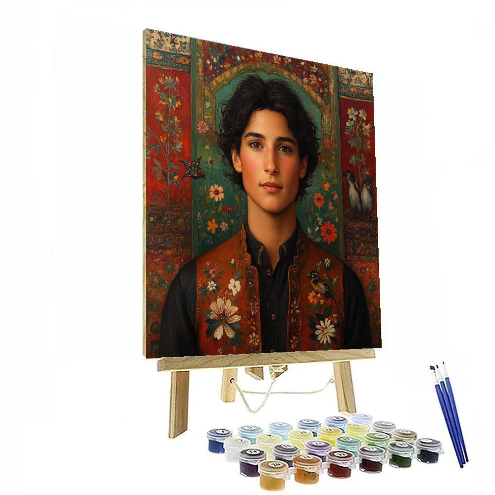 Frida Kahlo Inspired Floral Portrait Painting by numbers kit