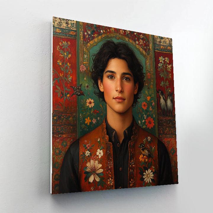 Frida Kahlo Inspired Floral Portrait Painting by numbers kit