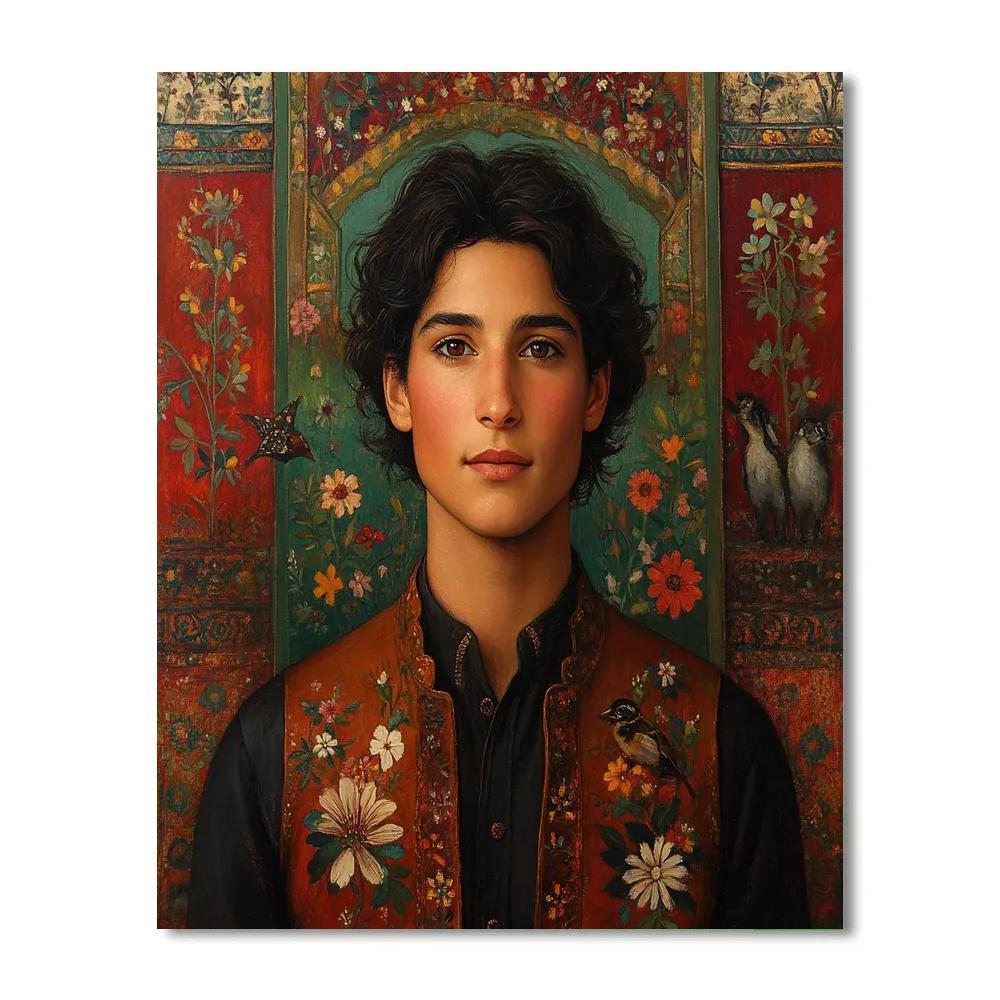 Frida Kahlo Inspired Floral Portrait Painting by numbers kit