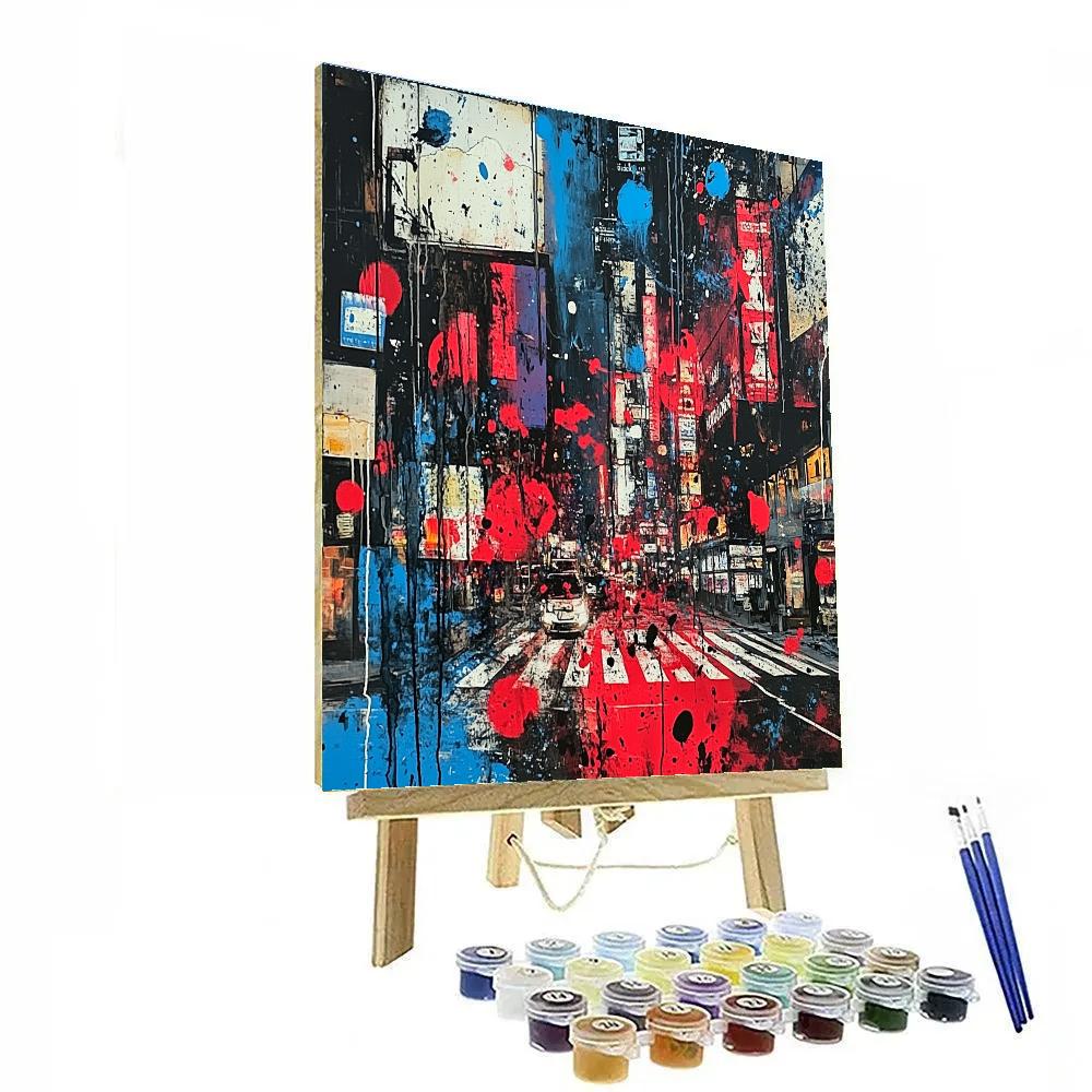Jackson Pollock Inspired Urban Energy painting number kit