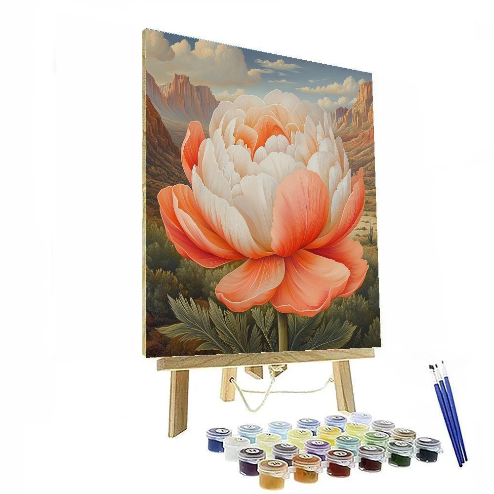 Georgia OKeeffe Inspired Desert Flowers Painting by numbers kit
