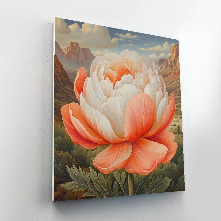 Georgia OKeeffe Inspired Desert Flowers Painting by numbers kit