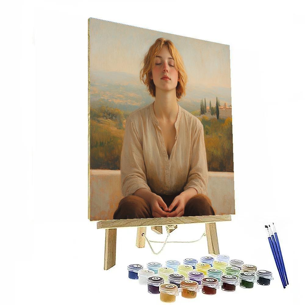 Leonardo Da Vinci Inspired Renaissance Portrait paint by color