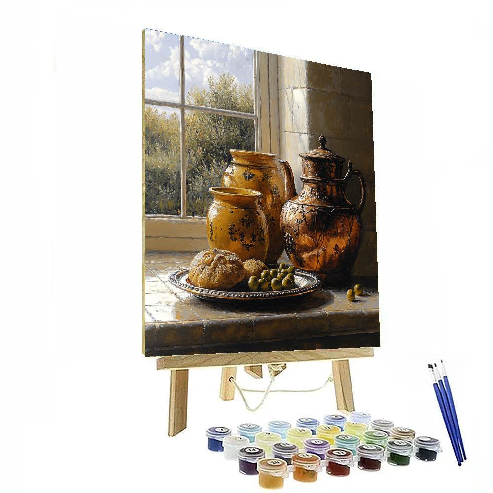 Diego Velázquez Inspired Earthenware And Copper Ensemble paint by number