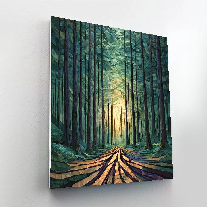 Emily Carr Inspired Cathedral Grove Paint by numbers kits