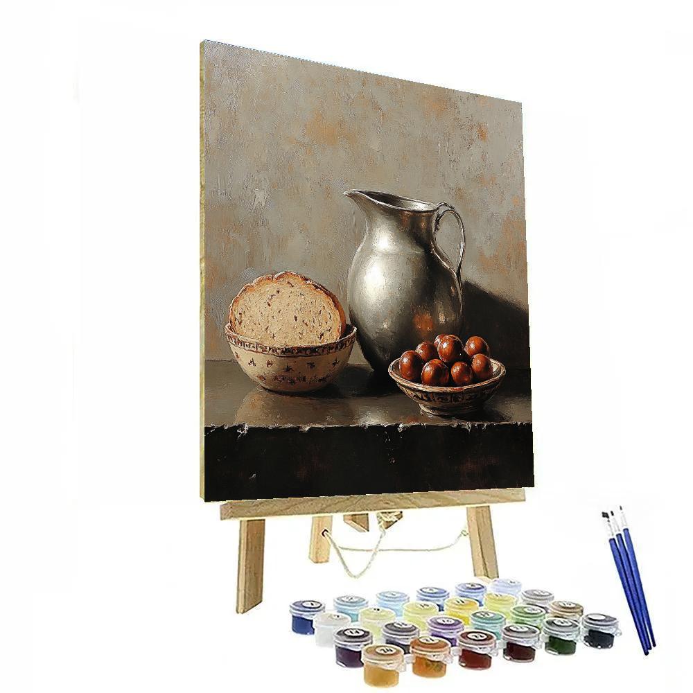 Diego Velázquez Inspired Pewter, Loaf, And Ceramic Harmony Paint by numbers kits
