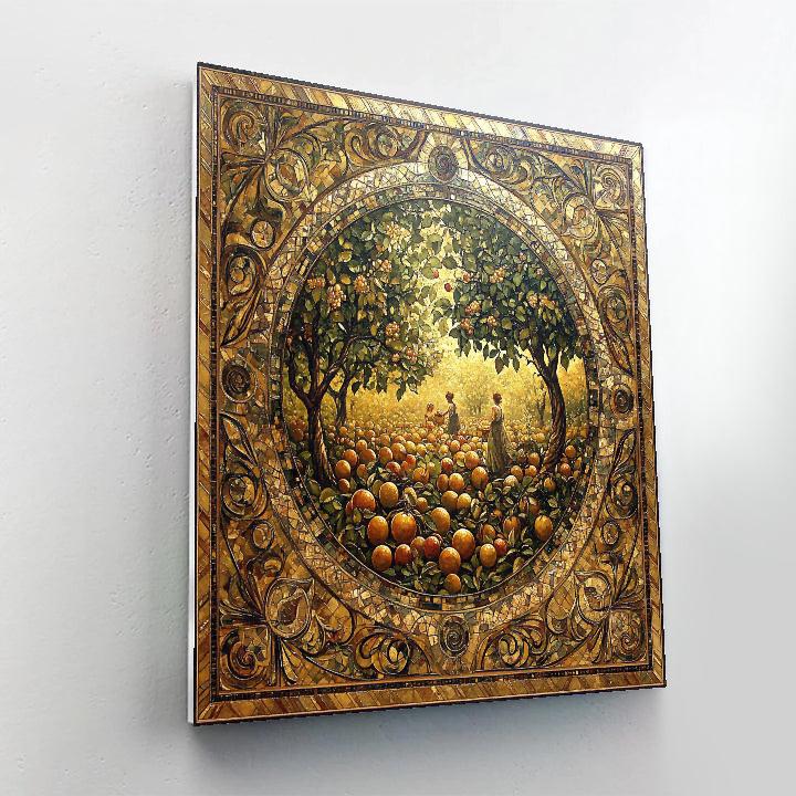 Gustav Klimt Inspired Autumn Orchard Numbered painting kits