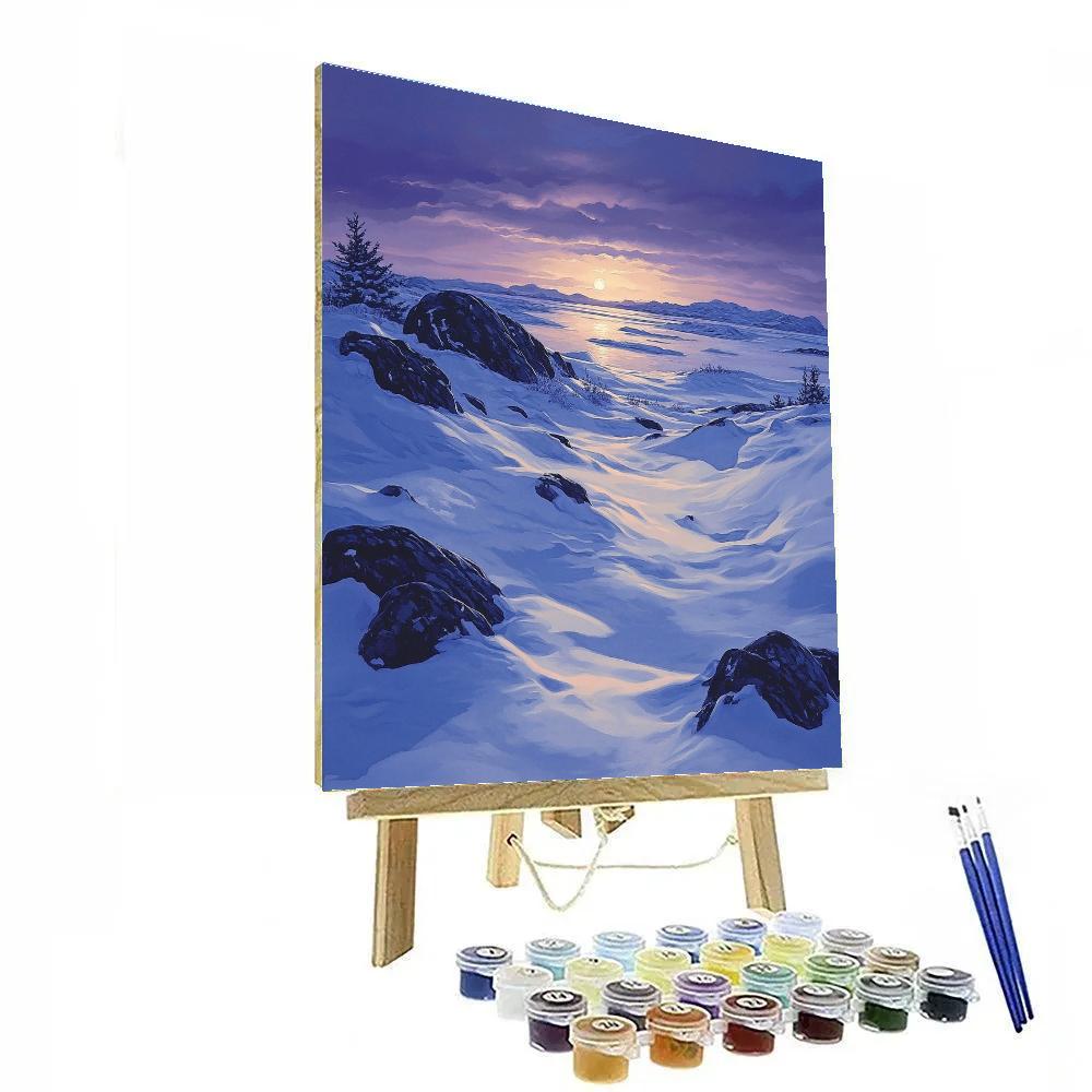Franklin Carmichael Inspired Winter Shadow Expanse Painting by numbers kit