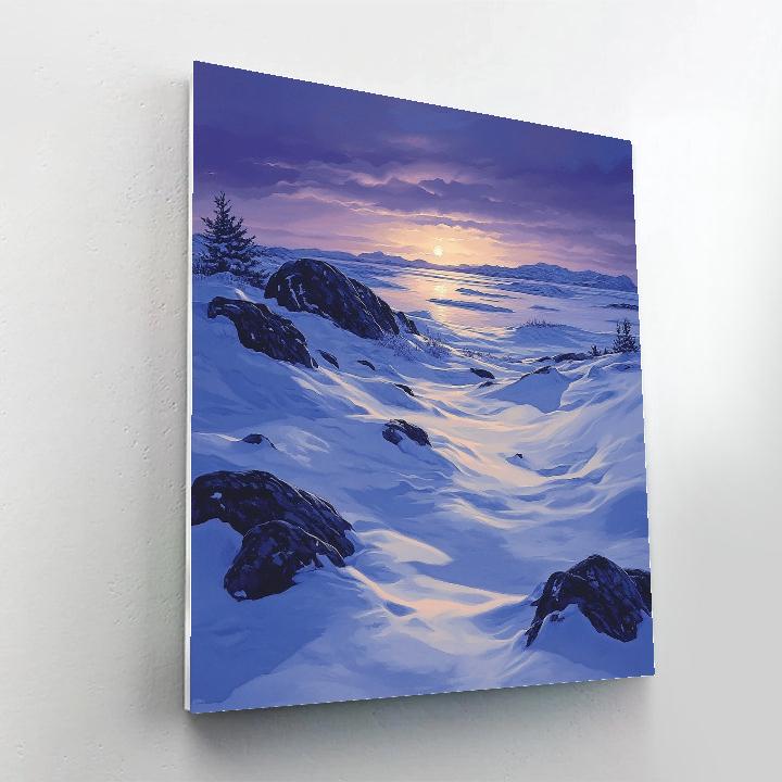 Franklin Carmichael Inspired Winter Shadow Expanse Painting by numbers kit