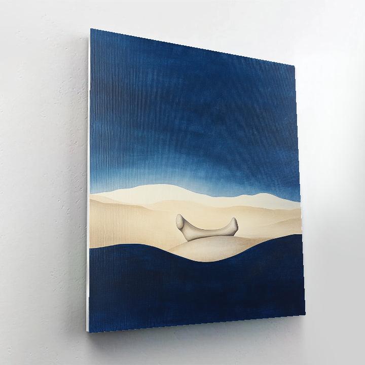Georgia O’Keeffe Inspired Radiant Desert Bone Against Sky painting number kit
