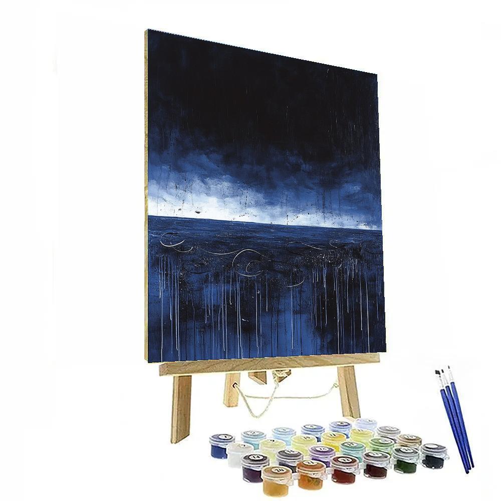 Jackson Pollock Inspired Turbulent Nightfield painting number kit