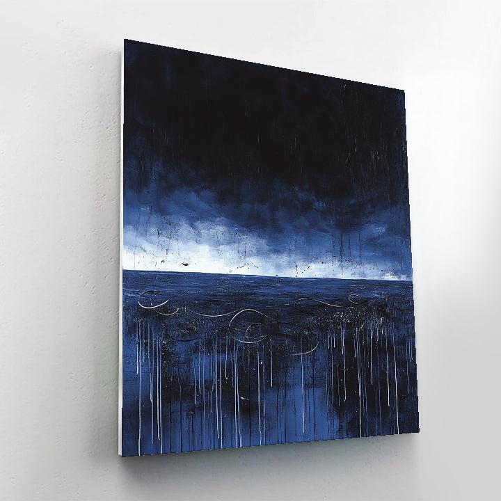 Jackson Pollock Inspired Turbulent Nightfield painting number kit