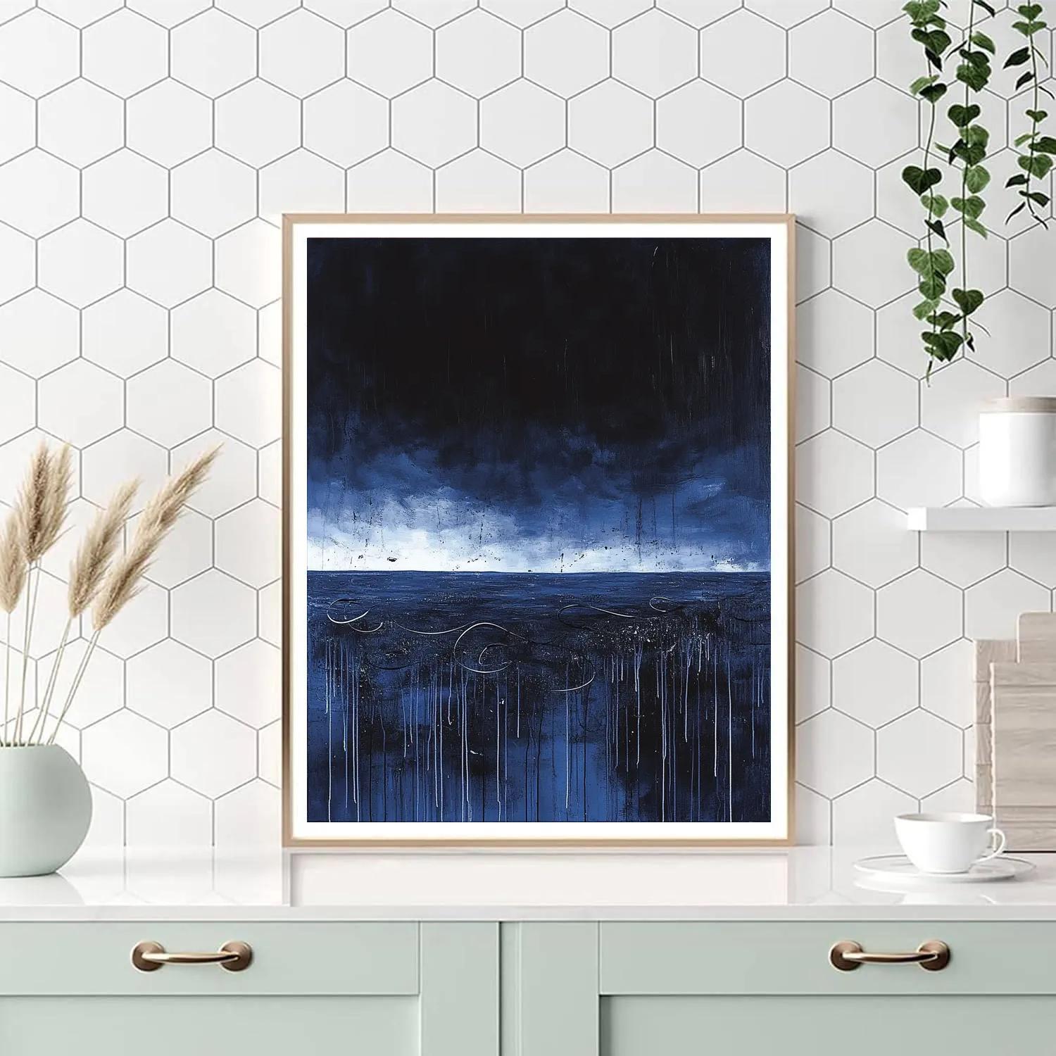 Jackson Pollock Inspired Turbulent Nightfield painting number kit