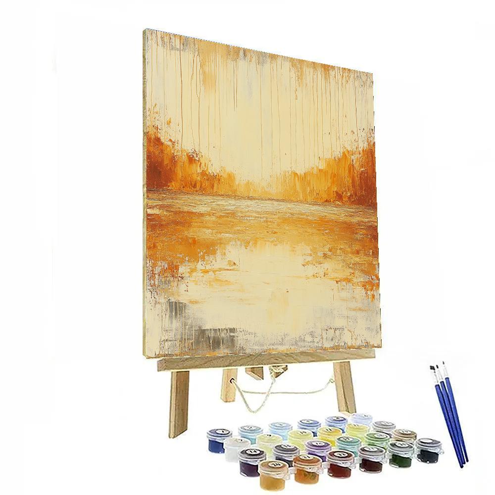 Jackson Pollock Inspired Autumnal Web Of Drips Paint by numbers kits