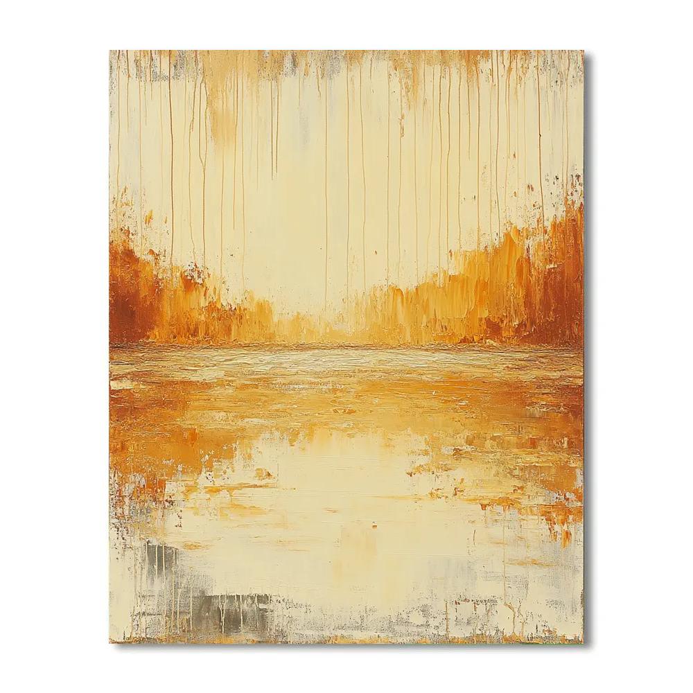 Jackson Pollock Inspired Autumnal Web Of Drips Paint by numbers kits