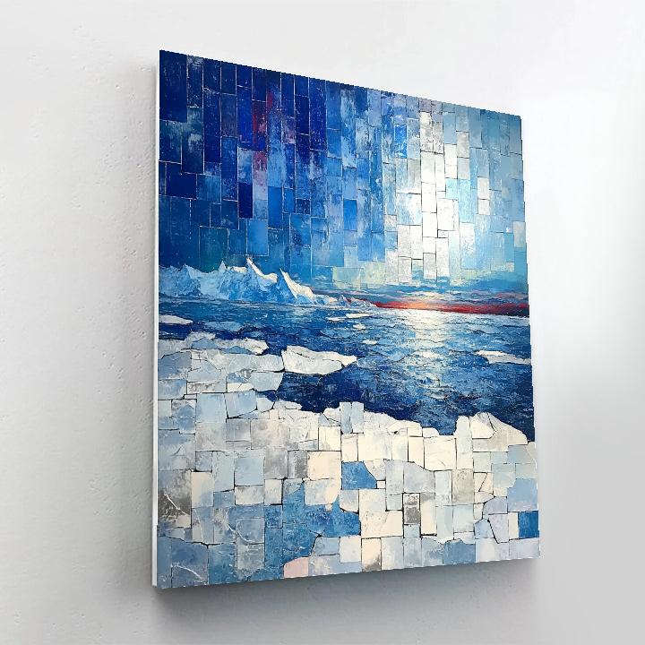 Jean-Paul Riopelle Inspired Shattered Northern Sky Painting by numbers kit
