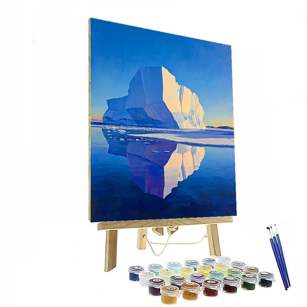 Lawren Harris Inspired Radiant Arctic Iceberg painting number kit