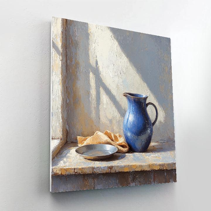 Johannes Vermeer Inspired Blue Jug On Quiet Table paint by numbers
