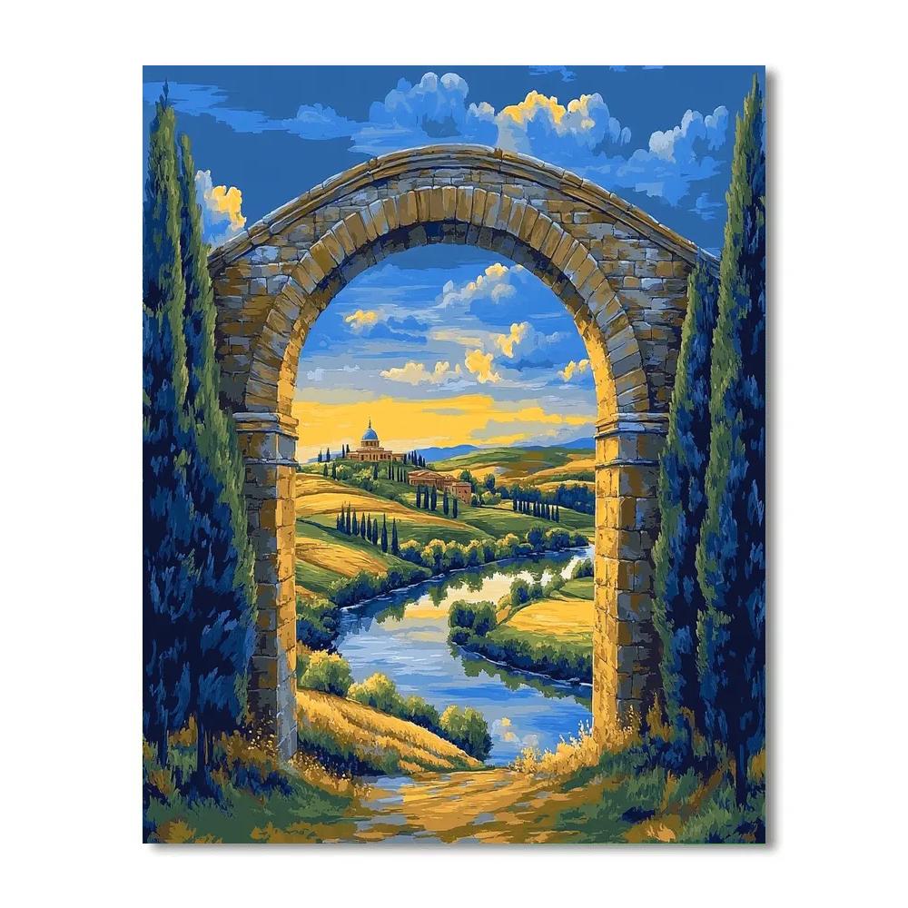 Raphael Inspired Luminous Classical Vista Paint by numbers kits