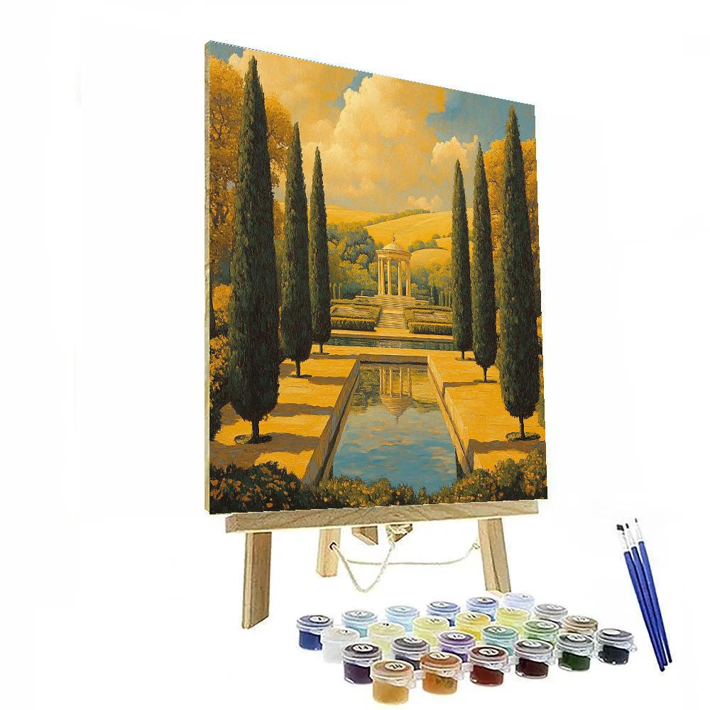 Raphael Inspired Serene Symmetrical Horizon Painting by numbers kit
