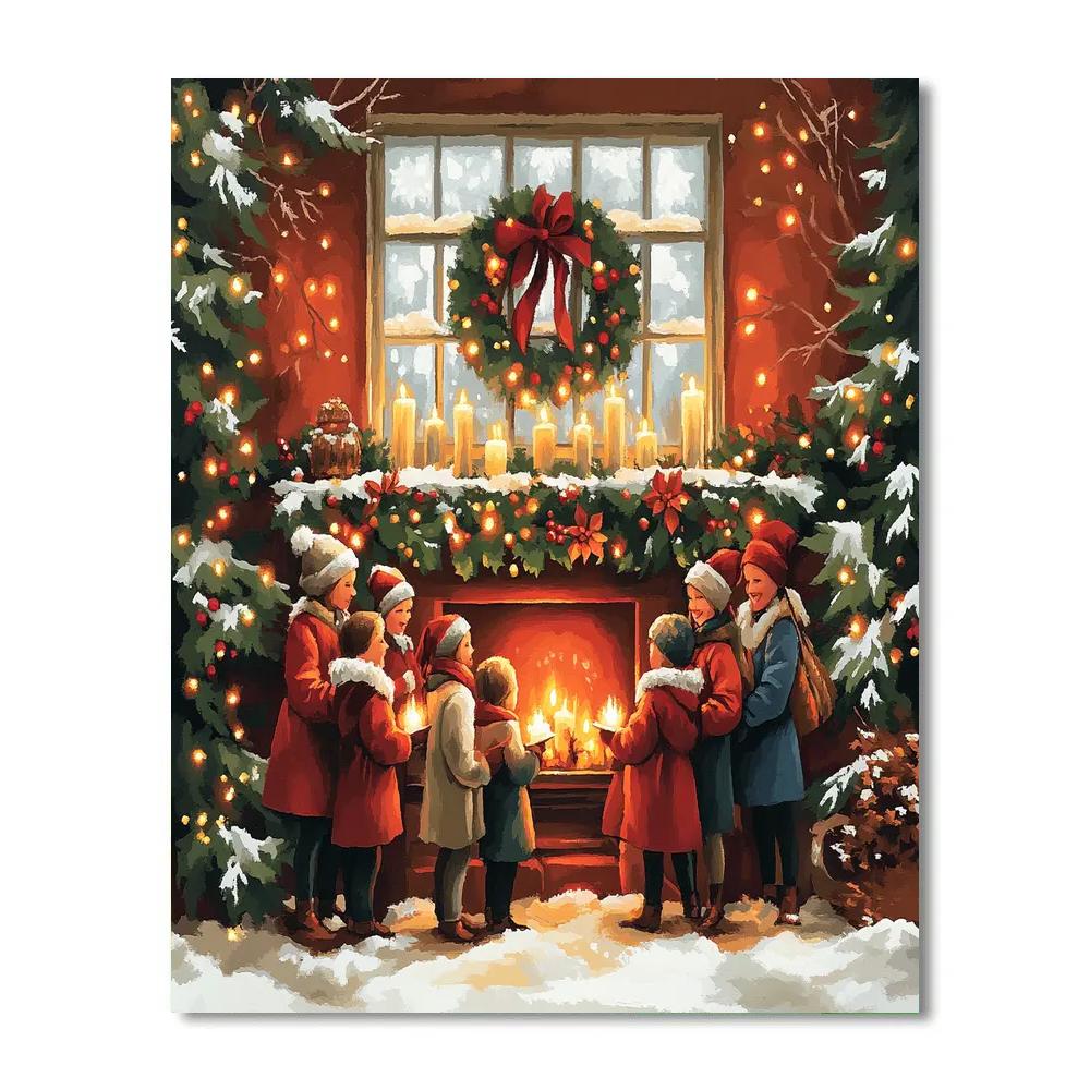 Hearthside Carol Paint by numbers kits